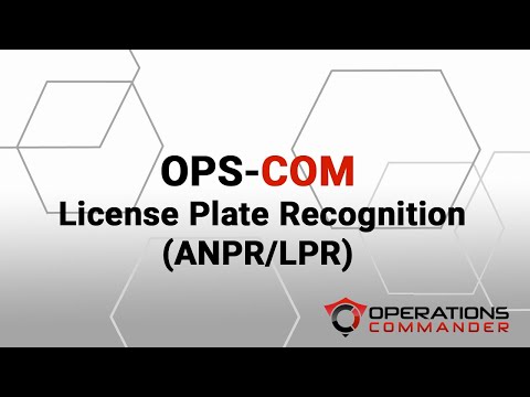 OPS-COM - License Plate Recognition (ANPR/LPR)