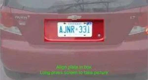 license plate