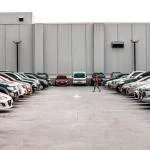 parking lot with cars