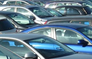 car crowded parking lot