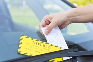 parking ticket windshield
