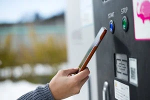 PARCS pay parking terminal
