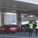 Two,Police,Officers,During,Patrol,On,The,Parking,Lot