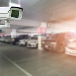 Cctv,Camera,Installed,On,The,Parking,Lot,In,The,Mall