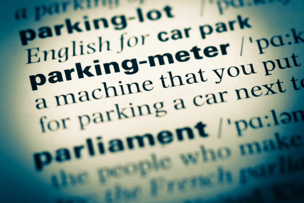 parking meter definition screenshot