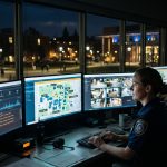 securiyt staff sitting operations center